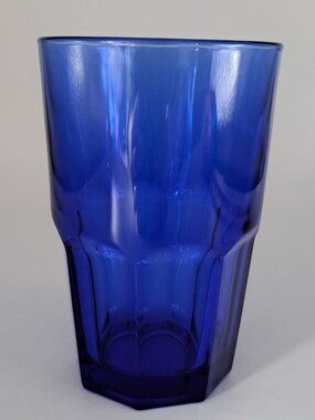 Crisa Boston Dusty Blue Glass Tumbler Collectible Drinkware